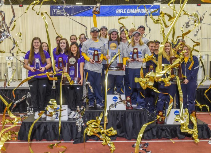 Mountaineer Rifle Team on the Mark
